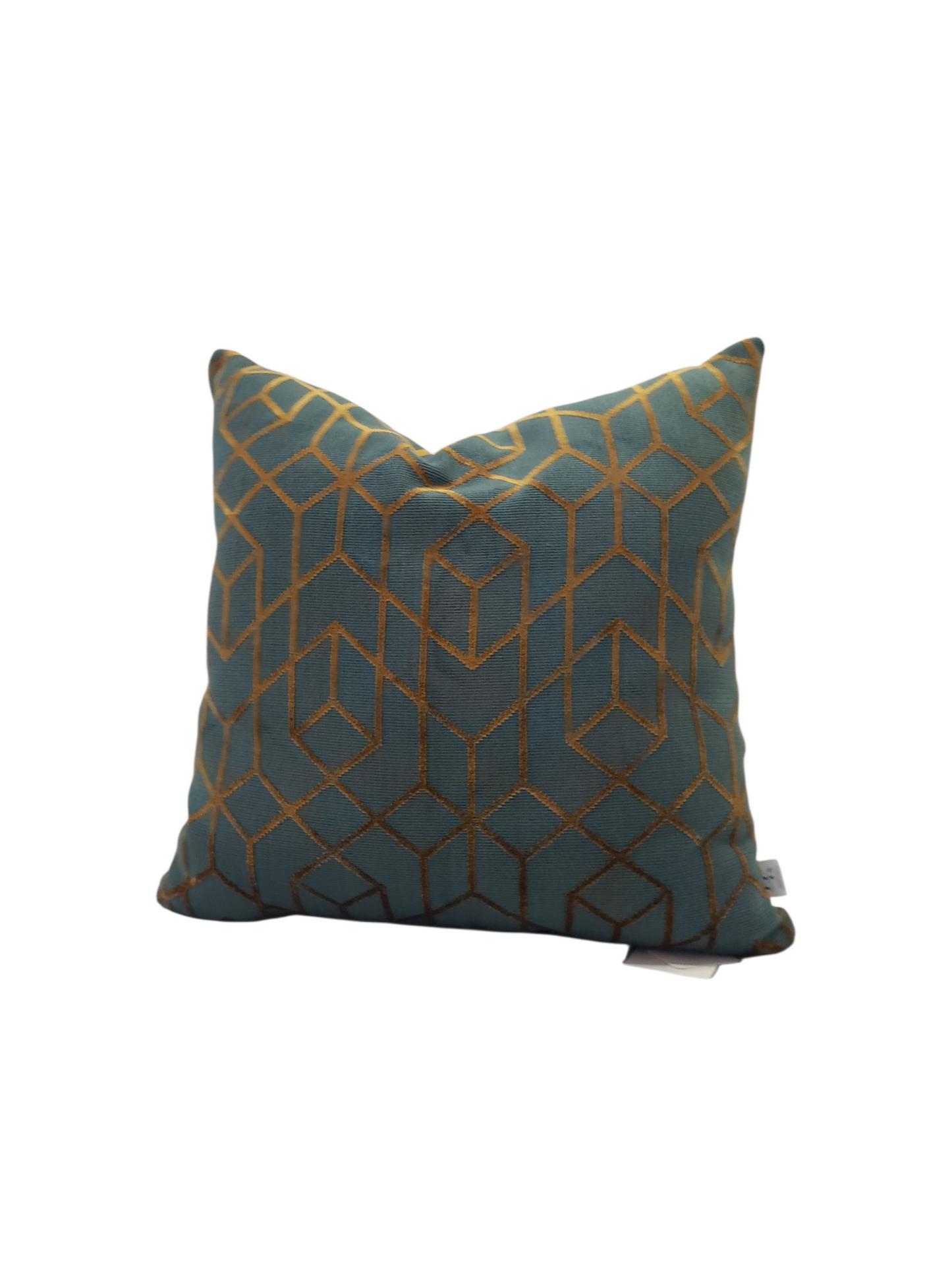 Elevate your home decor with our luxurious Romonique Copper Designer Geometric Cushion. Handmade from Romo Botero copper fabric, this unique designer cushion exudes elegance and sophistication. The copper tasseled accents add a touch of opulence to any room. Elevate your space with international designer fabric.