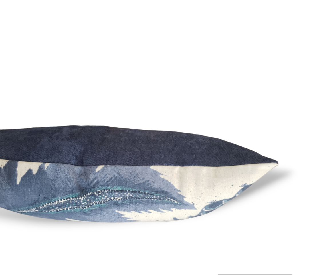 Royal Nightingayle Throw Pillow. Luxury Cushion Cover.