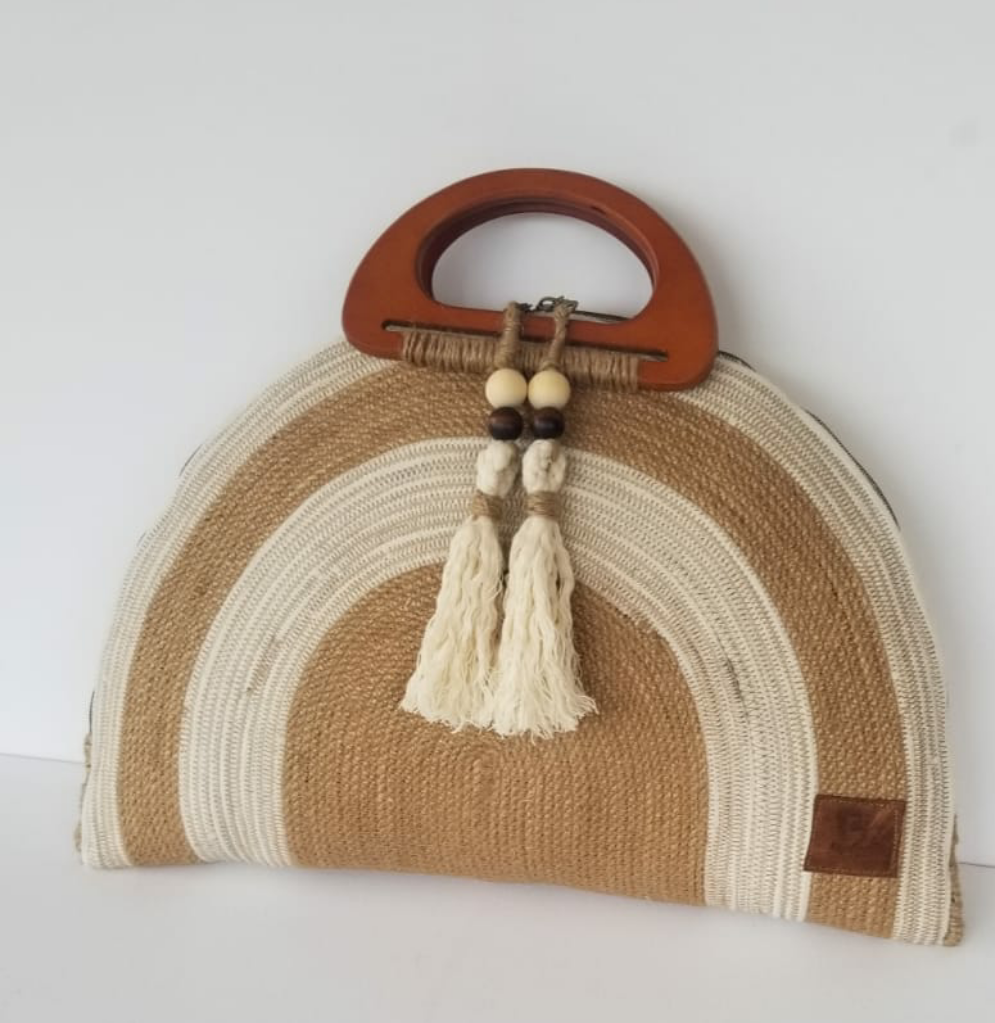 Fifi Fan and Gloria's Ladies Woven limited edition Clutch Bag