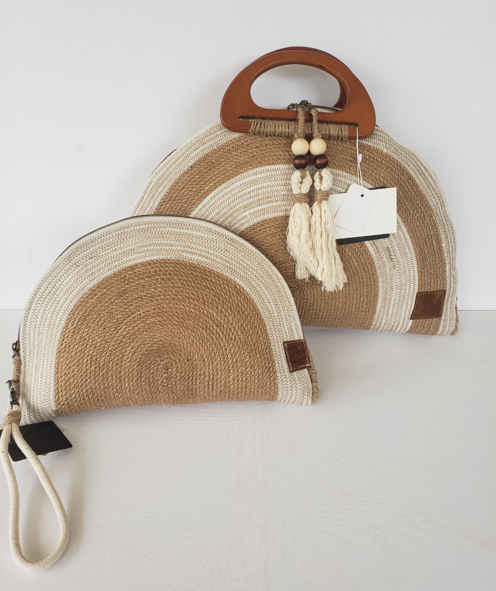 Fifi Fan and Gloria's Ladies Woven limited edition Clutch Bag