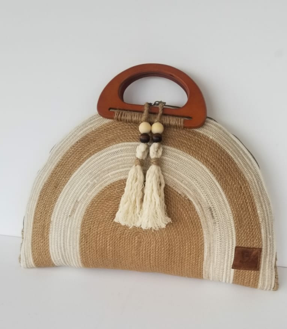 Fifi Fan and Gloria's Ladies Woven limited edition Clutch Bag