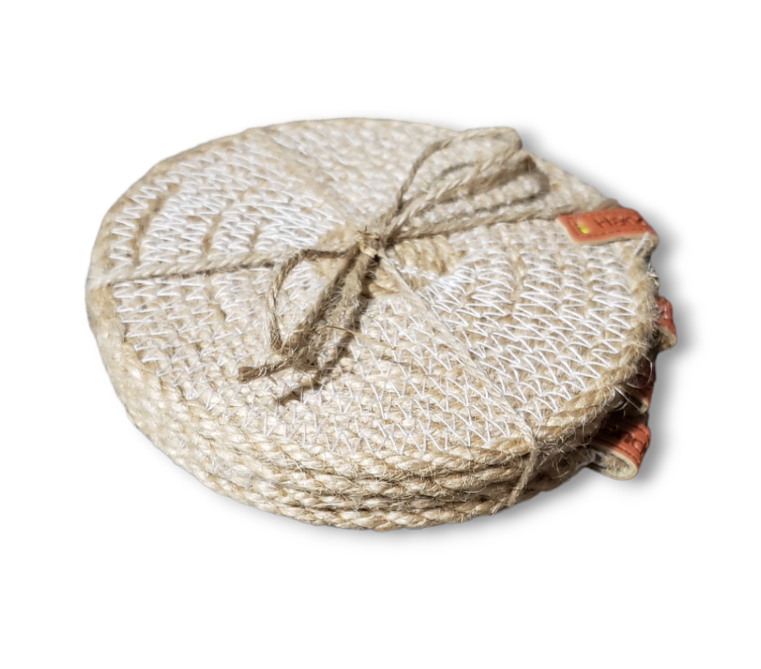 Rustic Jute Rope Coasters