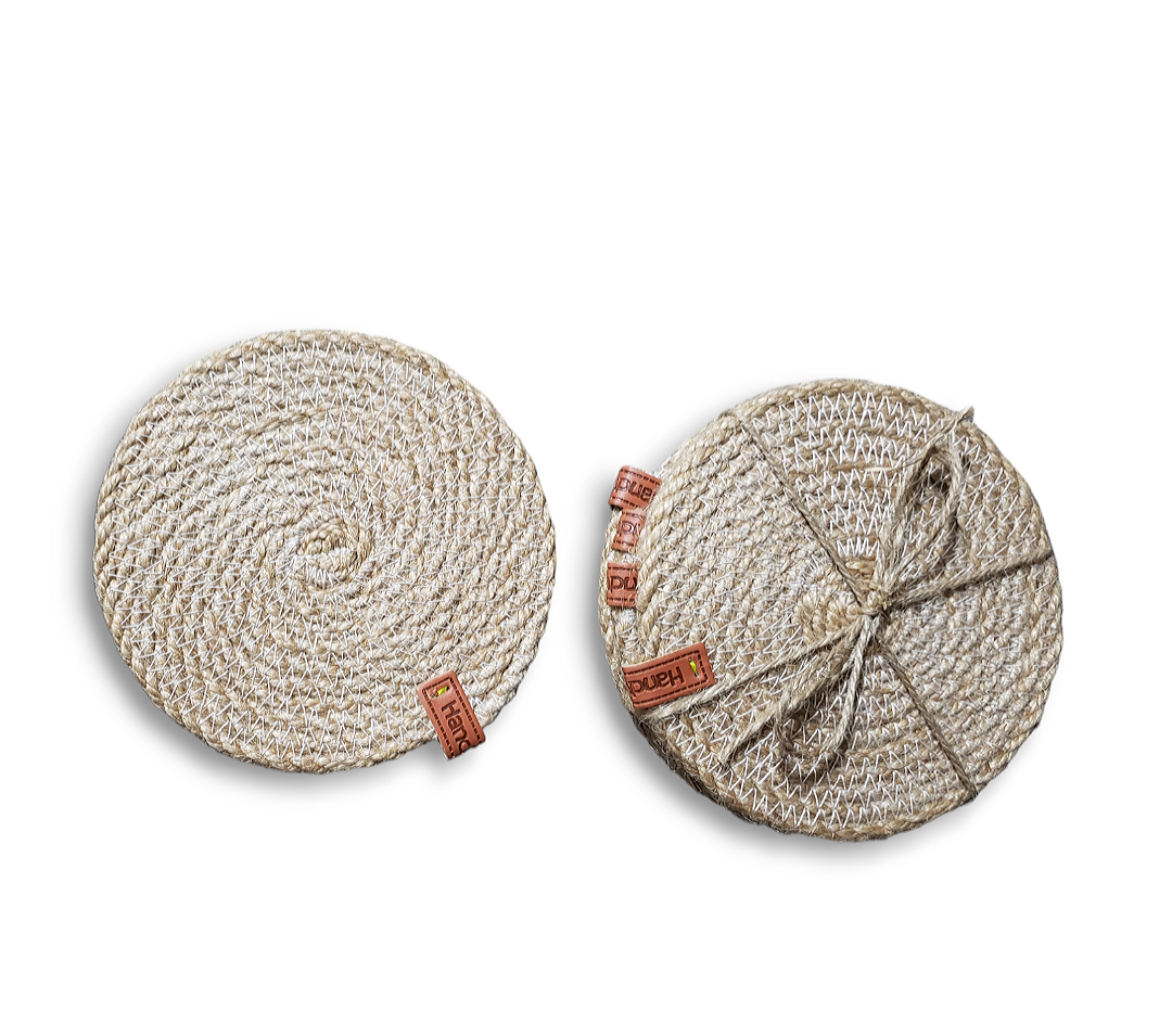 Rustic Jute Rope Coasters