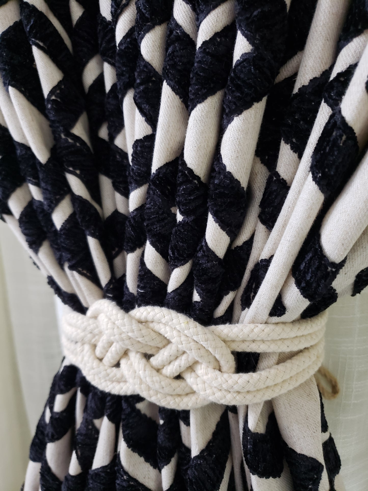 Luxury Designer PKaufman Accolade Onyx Fabric Drapes