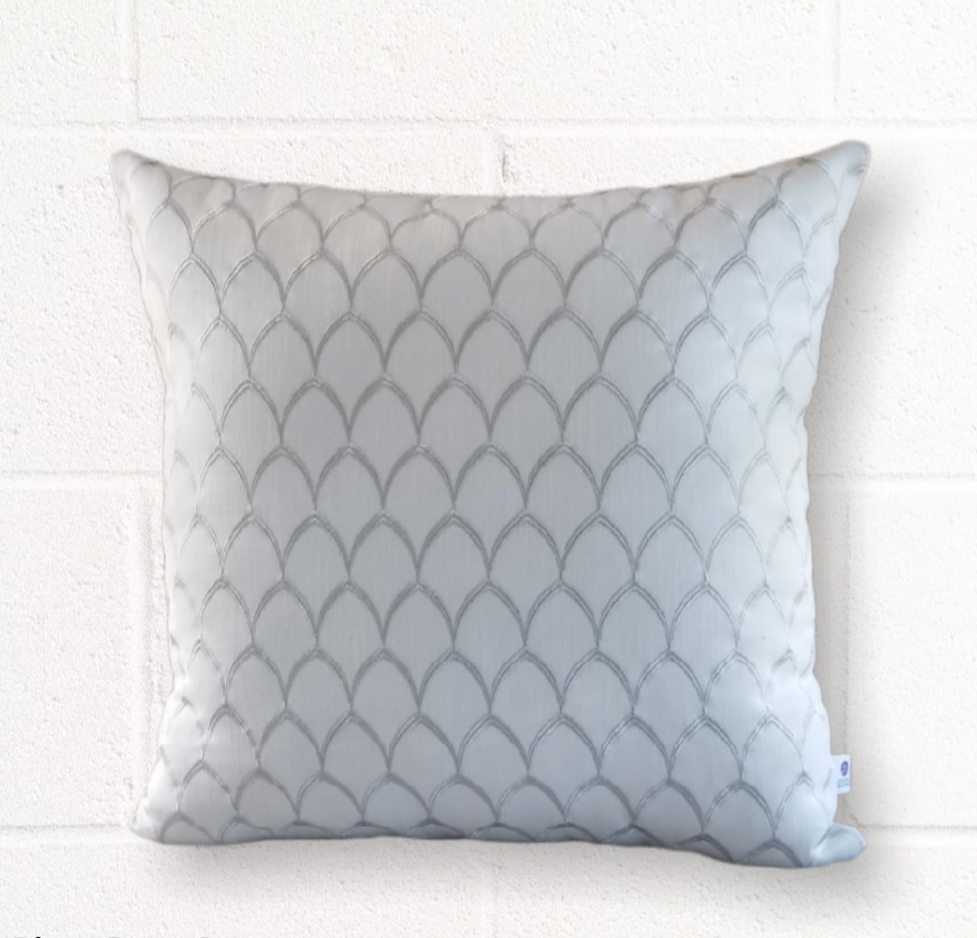 Grey and White Paratha Designer Decorative Pillow - Advenique Home Decor