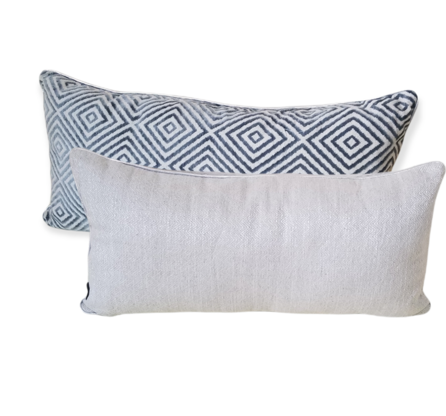 Modern Geometric microfiber pillow Black and Taupe Chenille Modern Sofa Pillow - Advenique Home Decor