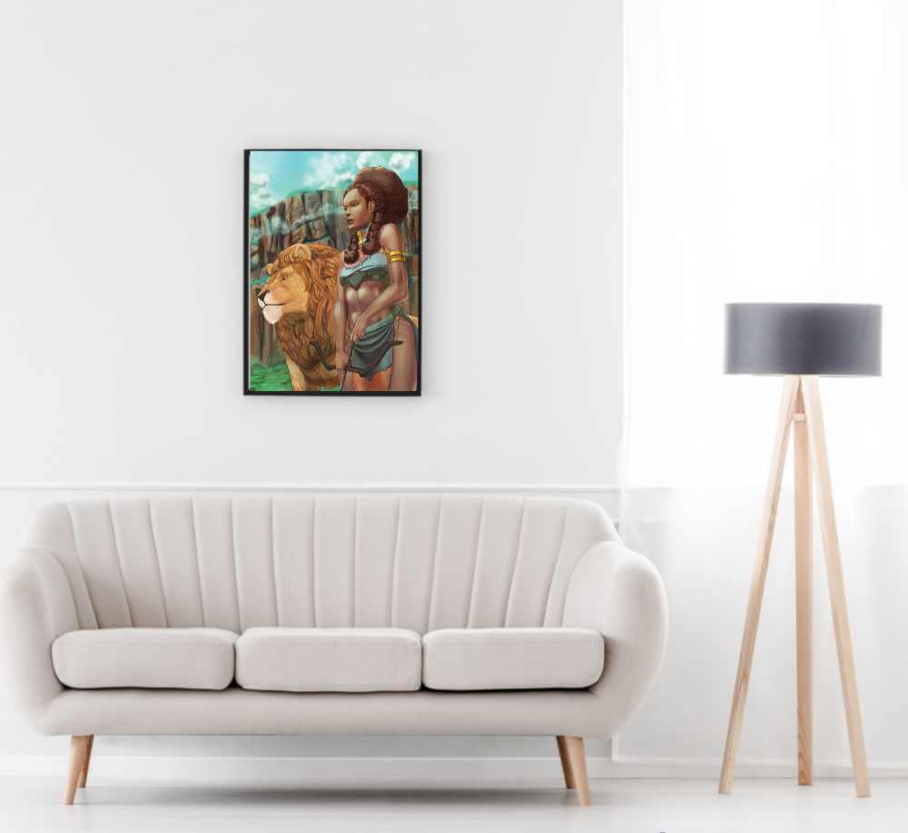 This Aboriginal Princess Warrior Canvas print is a stunning piece of artwork that will be a beautiful addition to any home. It features a unique tribal design that is sure to make a statement. Add a touch of culture to any room. It also comes with a sturdy wooden frame that adds an extra layer of protection. This Tribal Wallart is an eye-catching piece of art that will be a stunning focal point in any room. international Shipping