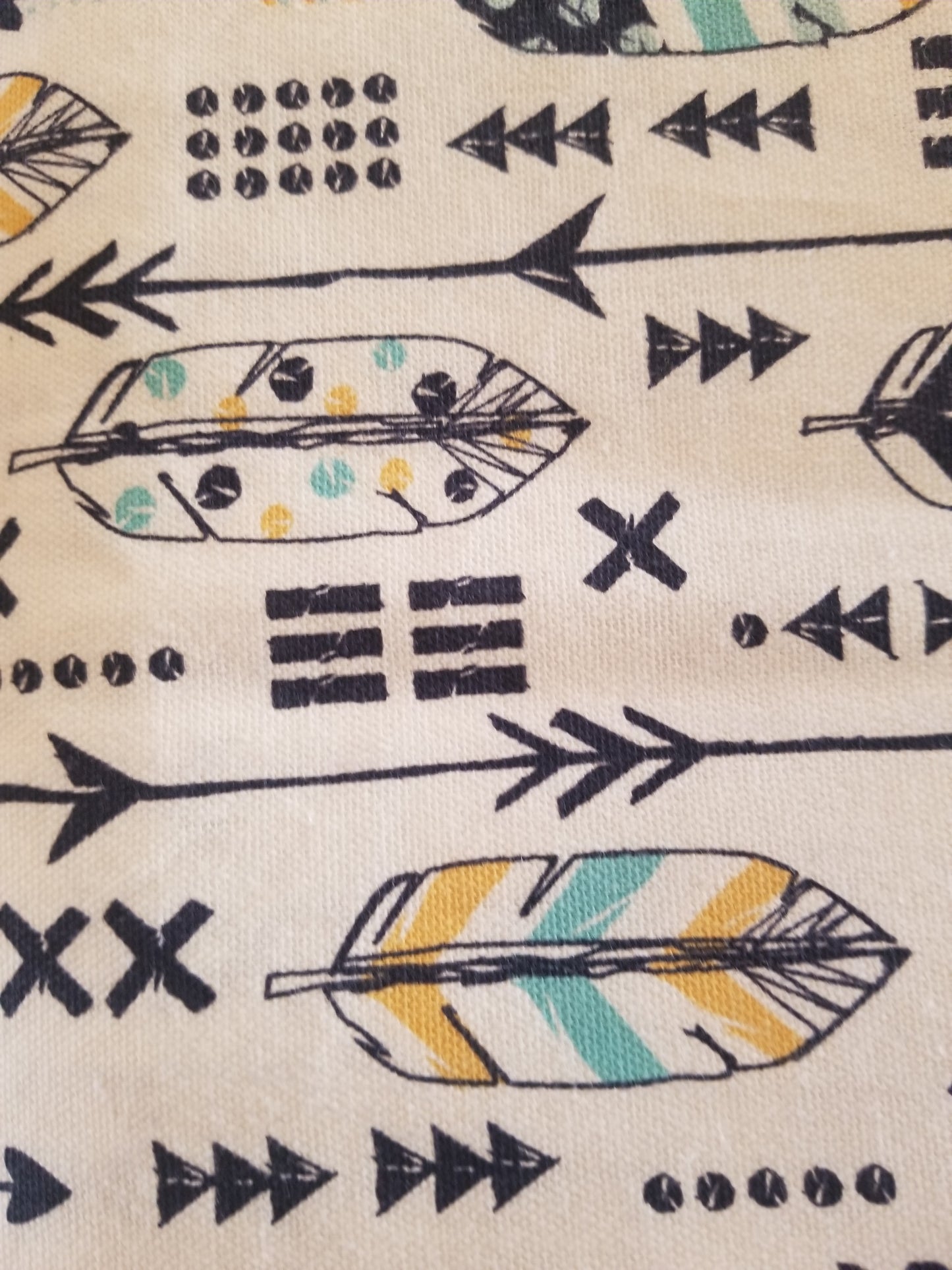 Tribal feathers and arrows Designer Bed Runner.