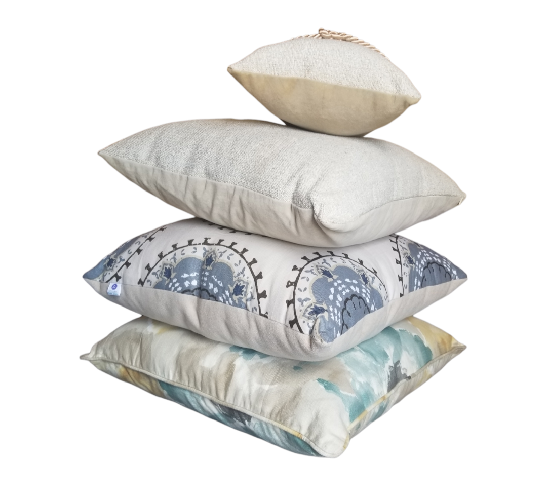 Luxury Designer Beige Textured Throw Pillow. Cushion Cover