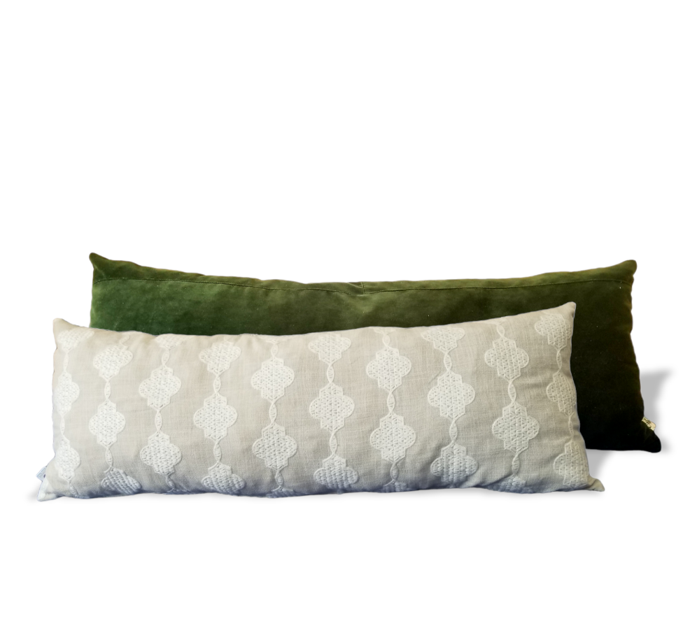 Beige and Green Luxury, Decorative, Throw Pillow. Designer throw pillow.