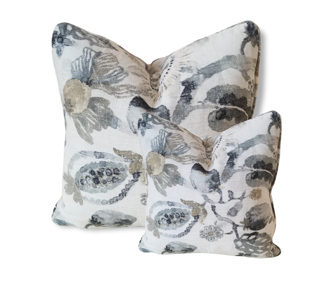 Designer Pillow from Richloom Anastasia Linen Sand Dune. - Advenique Home Decor