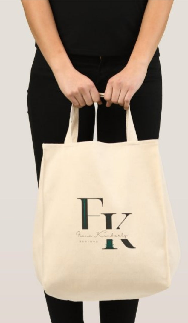 Luxury Designer Canvas Tote by Fiona Kimberly