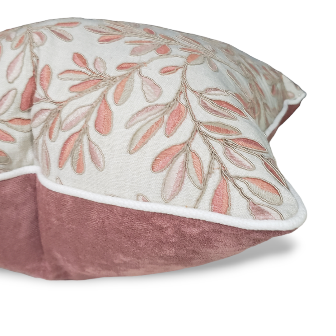 PKaufmann Coral Leafage Throw Pillow.  Designer Decorative Cushion Cover.
