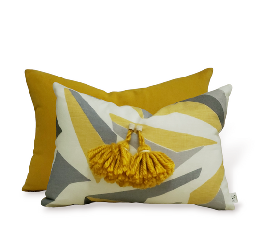 Sconset Double Tassel High-end Throw Pillow Cover.