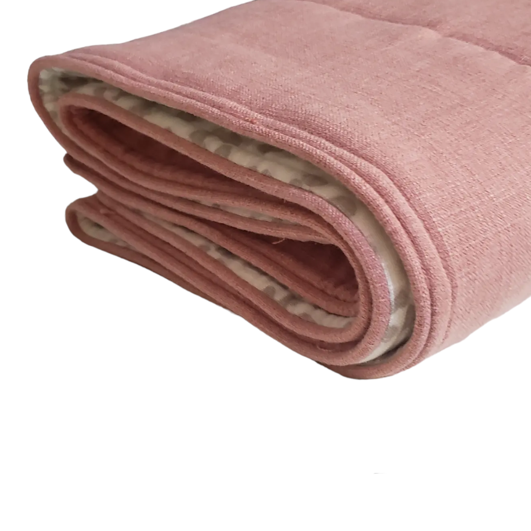 Cheeta Blush Throw Blanket. High End Bed Runner.