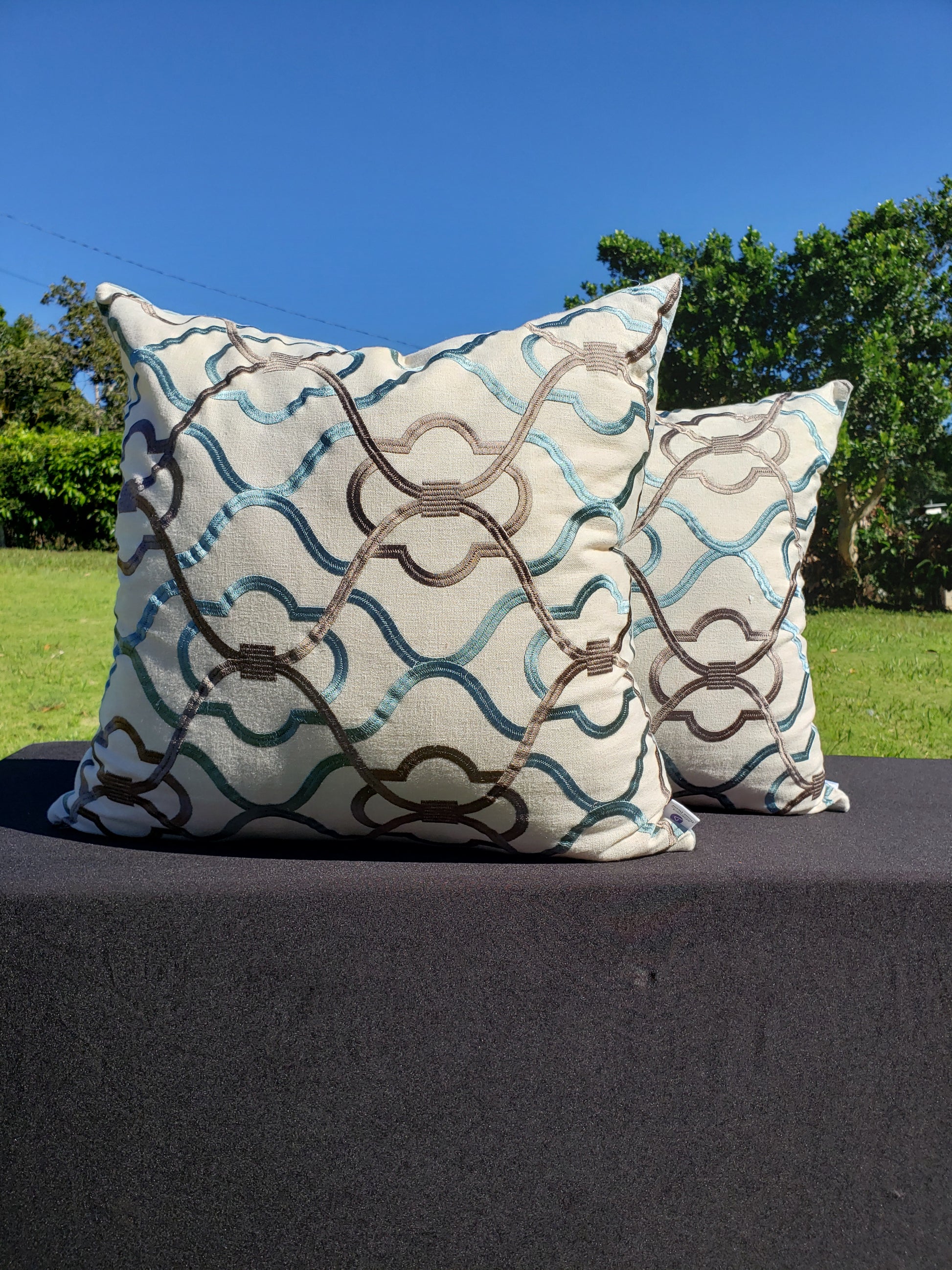 Fabricut Passarella Plume Unique handmade Luxury  highend Designer cushions and Decorative Throw Pillow