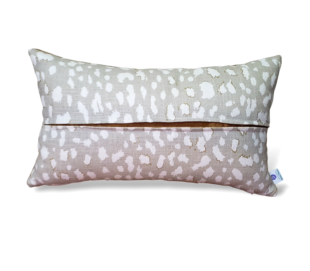 Jan Showers Lynx Dot Lumbar Pillow.