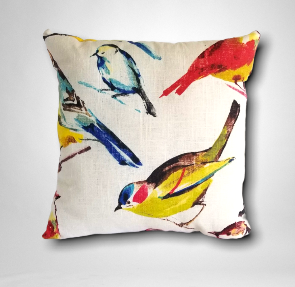 Robert Allen Home Birdwatcher Fabric luxury designer pillow. - Advenique Home Decor