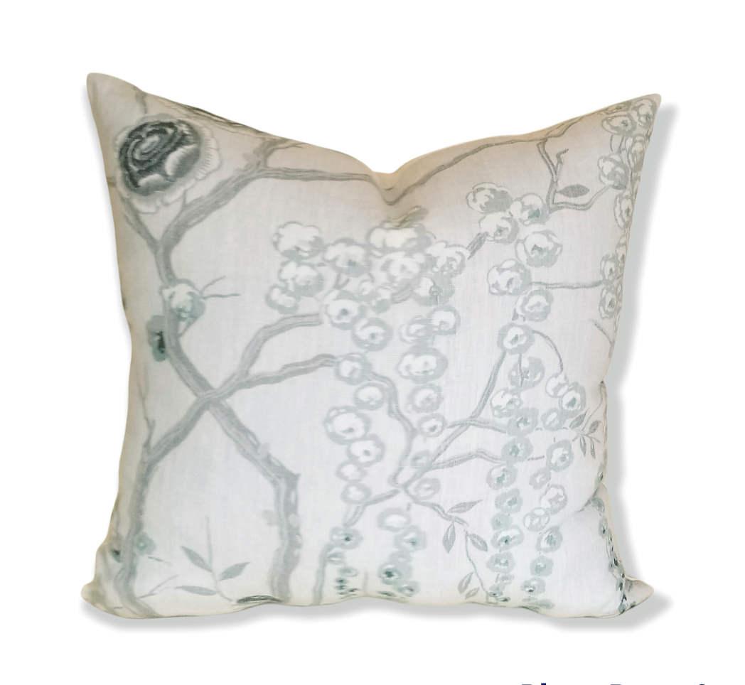 Designer Gray + Silver Decorative Throw Pillows