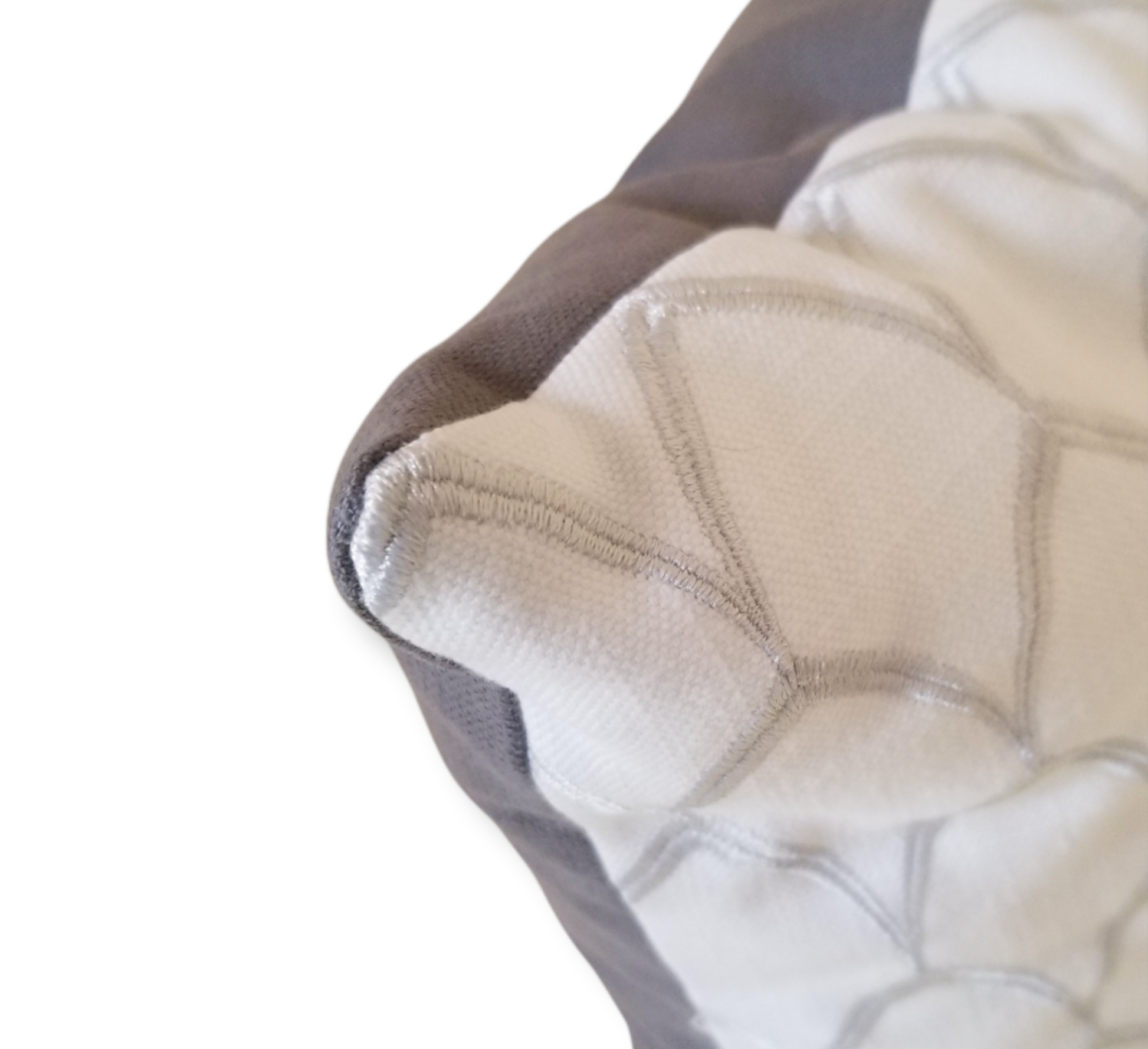 Grey and White Paratha Designer Decorative Pillow - Advenique Home Decor