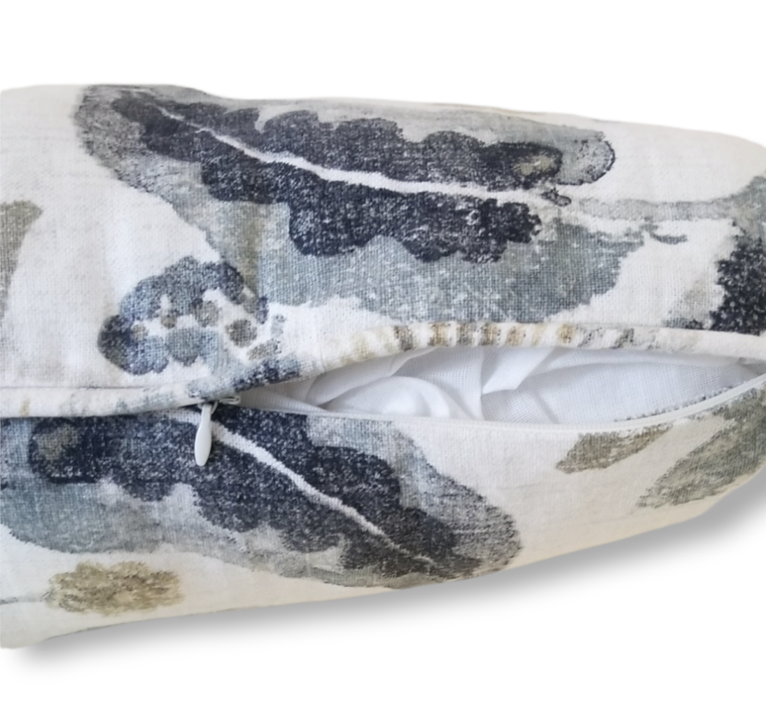 Designer Pillow from Richloom Anastasia Linen Sand Dune. - Advenique Home Decor