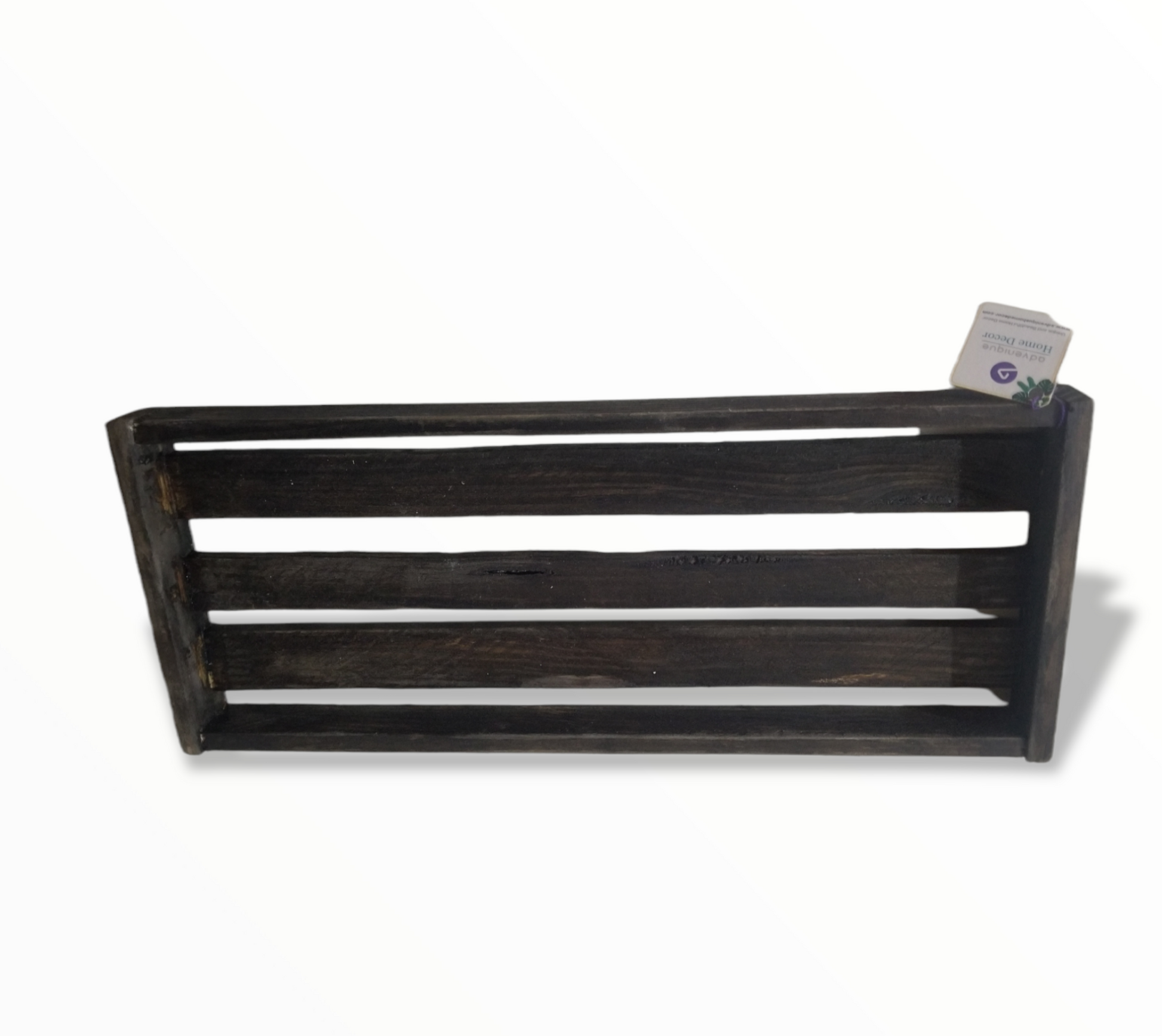 Rustic Dark Brown Wooden Trays by Fiona Hall - Advenique Home Decor