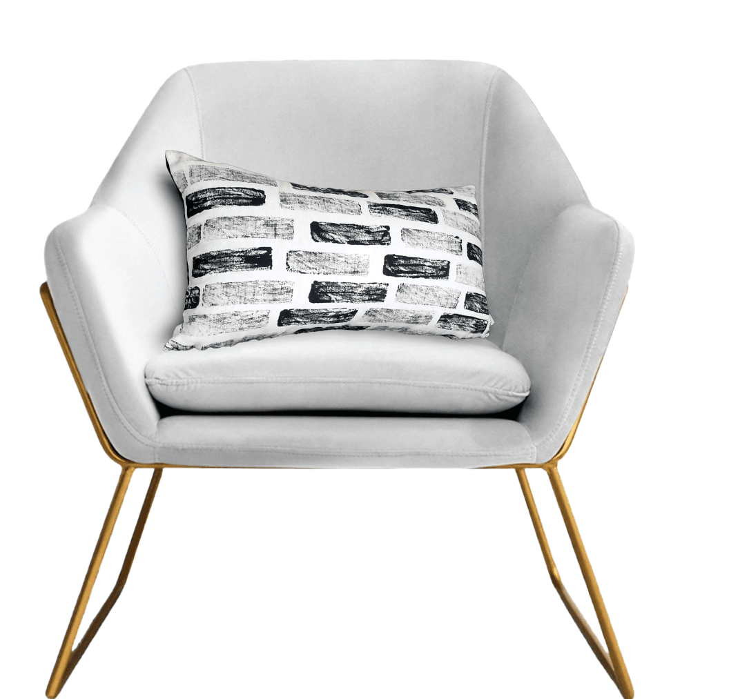 Black and White Geometric Decorative Designer Pillow.  Luxury black and white Geometric pillows on sale now at advenique home decor.