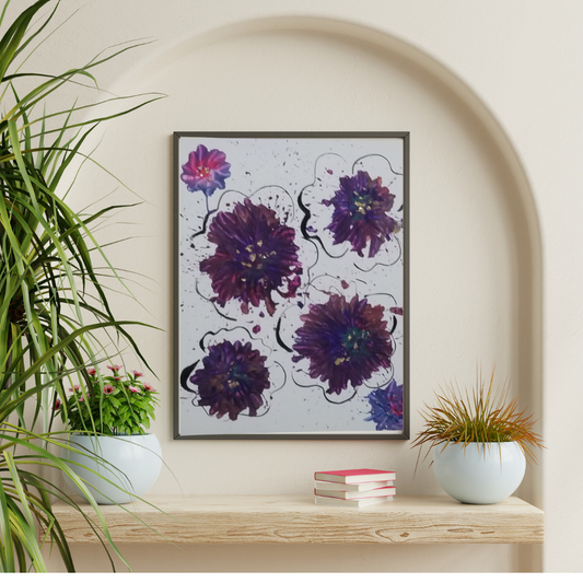 Multi colored Handpainted canvas