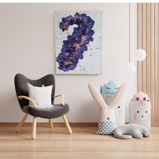Multi colored Handpainted abstract canvas
