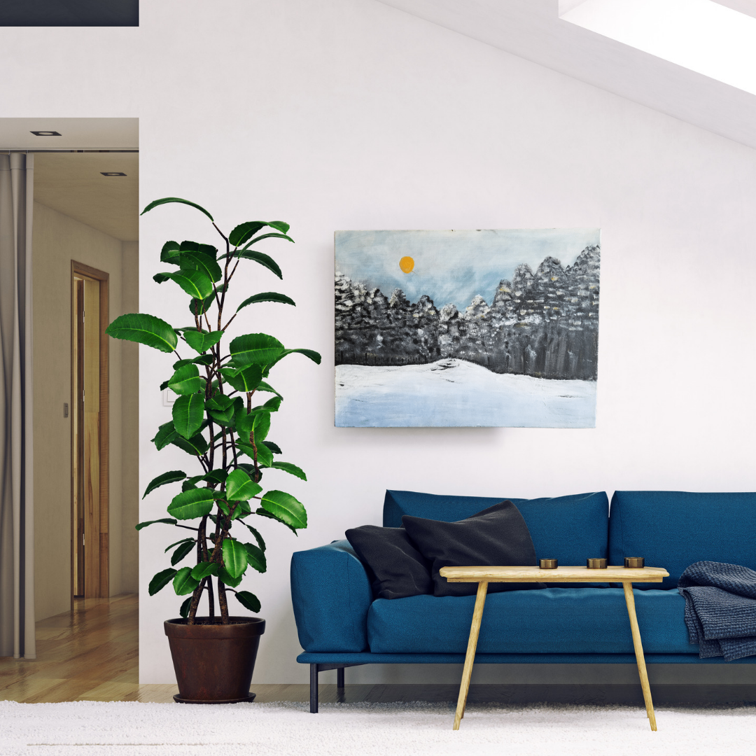 Handpainted scene canvas