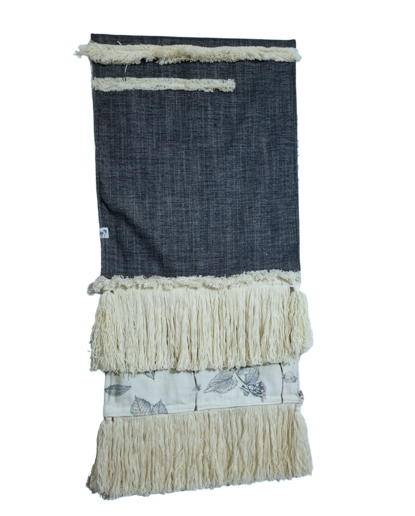 Luxury Beige, Black and Blue Boho Decorative sofa Throw/Runner 20x80