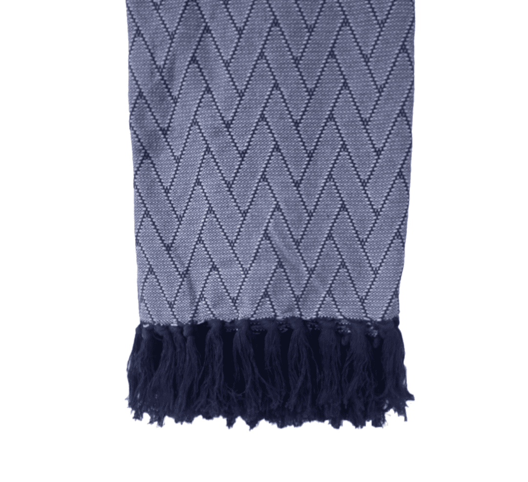 Blue Knots Boho  Coastal woven Rug