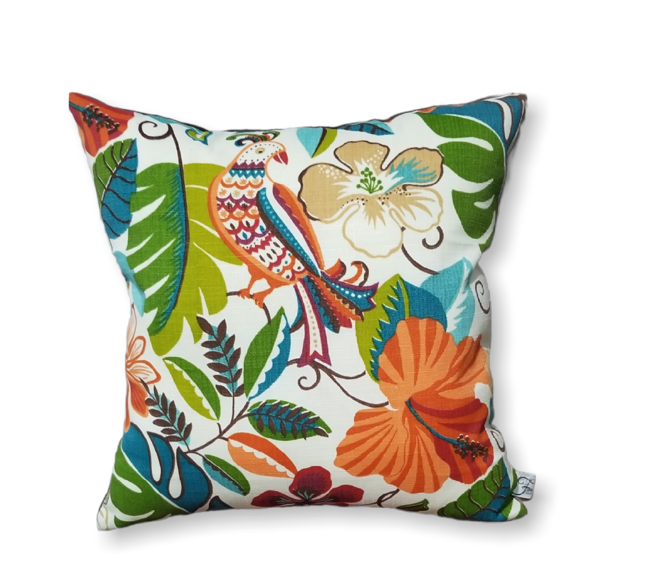 Designer throw Pillow for your home sectional sofa. Lensing Jungle indoor/outdoor. Weather resistant. - Shop spring color themed  pillow Cover. Advenique Home Decor
