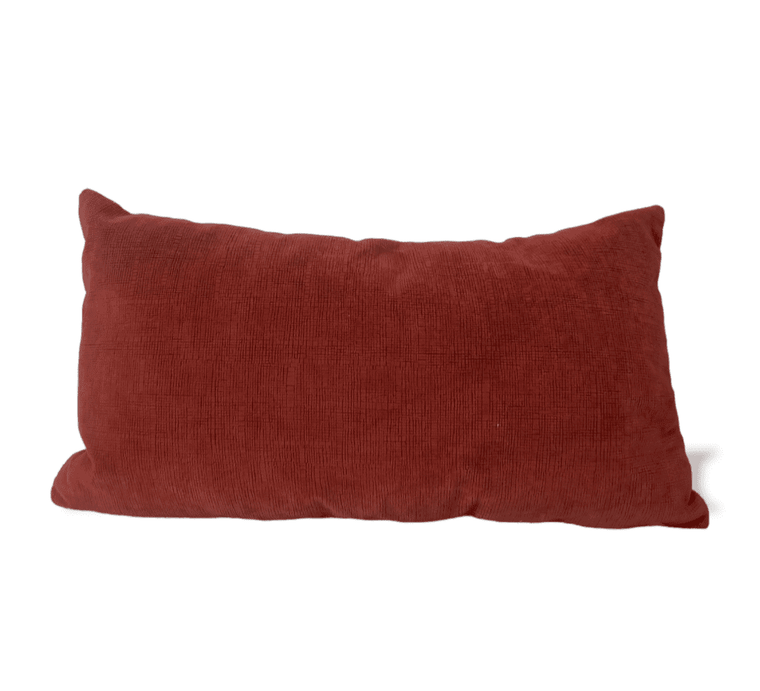Burnt Orange Lumbar Designer Decorative Pillow Cover.