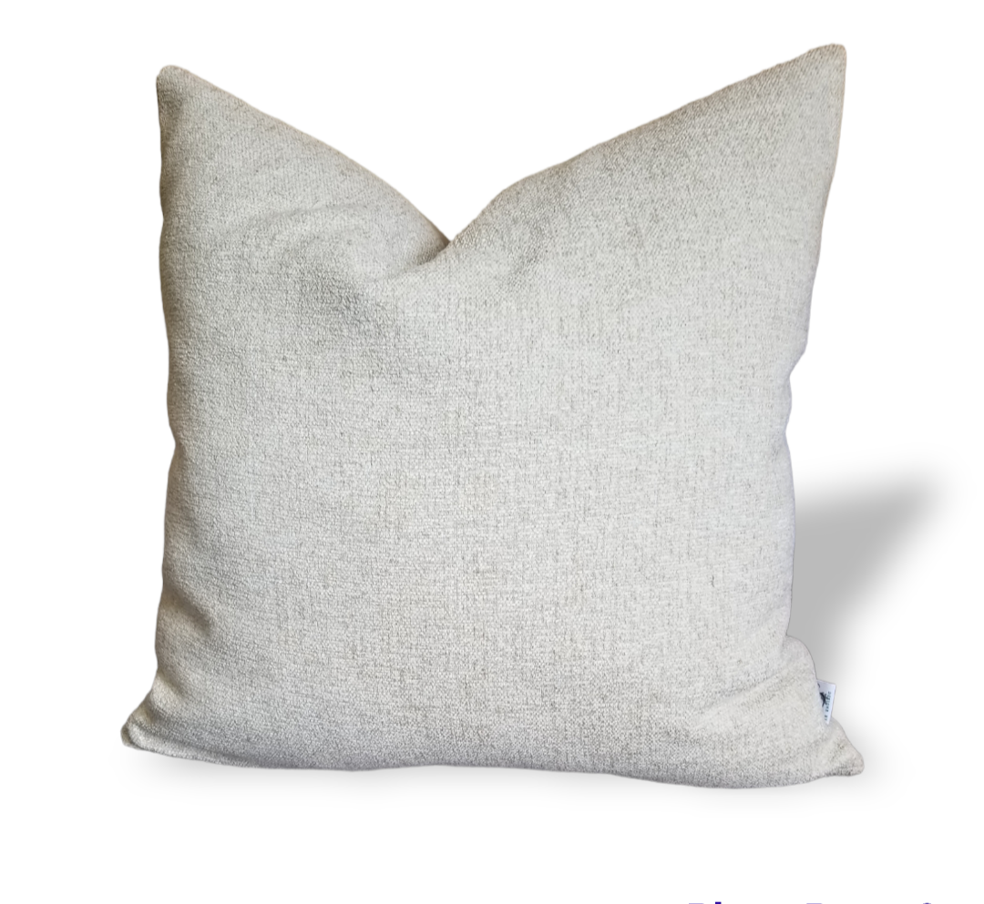 Luxury Designer Beige Textured Throw Pillow. Cushion Cover
