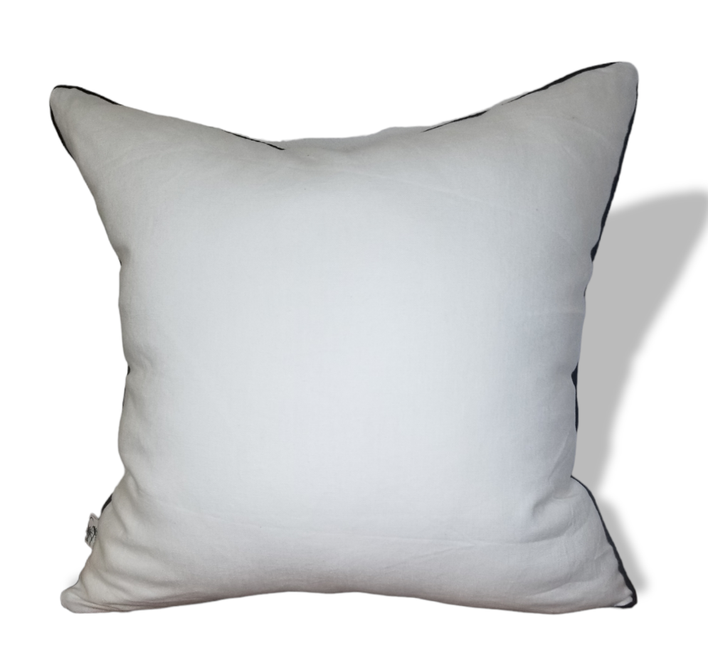 Made with the lovely Kravet Ishana Tumeric Fabric, this luxurious Decorative throw pillow adds the perfect finishing touch to your home or office decor. With neutral yet fun colors such as;  gray, black, turquoise, orange and aqua this pillow has the ability to blend or mix with a variety of colors.  A Design by Fiona Hall, this throw pillow boasts white linen back and an invisible zipper for a seamless look.