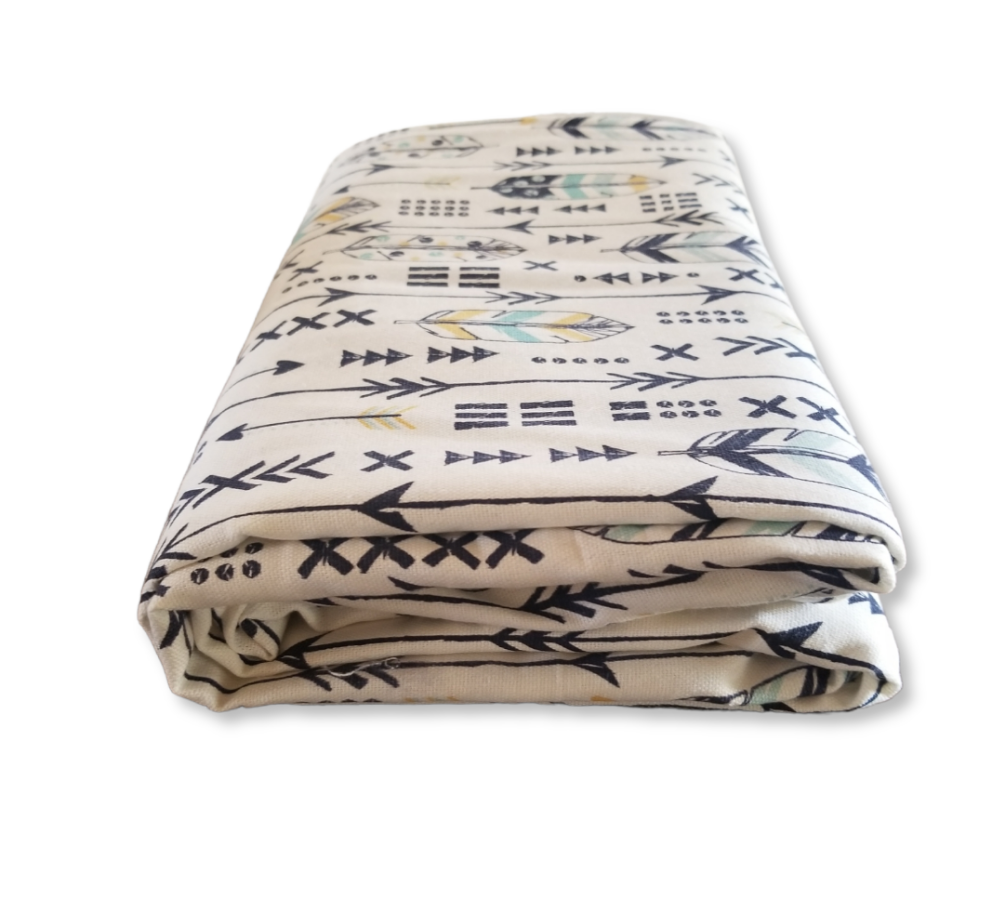Tribal feathers and arrows Designer Bed Runner.